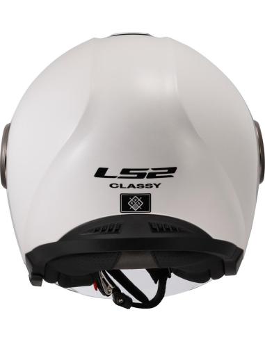 Acquista Casco Jet Con Due Visori Ls2 Of620 Classy Bianco Lucido a prezzo scontato