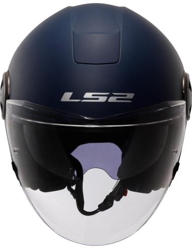 CAPACETE JET LS2 OF620 CLASSY COM DOIS VISEIRAS NAVY