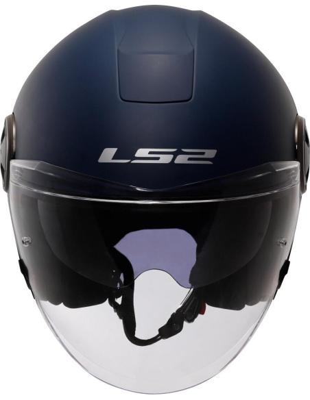 LS2 OF620 CLASSY NAVY JET HELMET WITH TWO VISORS