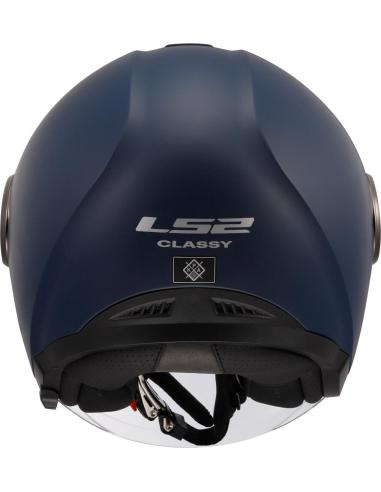 LS2 OF620 CLASSY NAVY JET HELMET WITH TWO VISORS