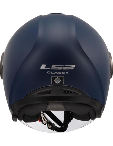Comprar Casco Jet Con Dos Pantallas Ls2 Of620 Classy Azul Navy a precio de oferta