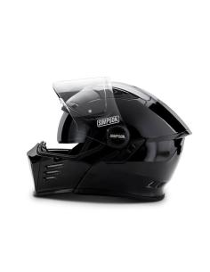 SIMPSON DARKSOME 22.06 BLACK METAL MODULAR HELMET 2