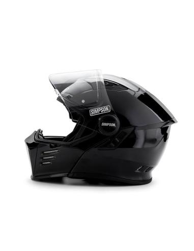 SIMPSON DARKSOME 22.06 BLACK METAL MODULAR HELMET
