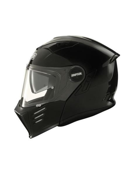 Comprar Casco Modular Simpson Darksome 22.06 Negro Brillo a precio de oferta
