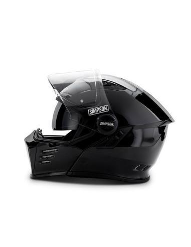 CAPACETE MODULAR SIMPSON DARKSOME 22.06 PRETO MATE