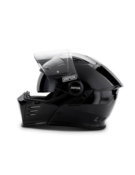 CAPACETE MODULAR SIMPSON DARKSOME 22.06 PRETO MATE