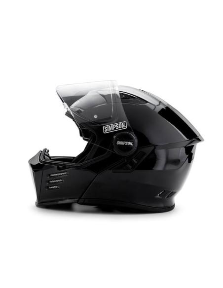 Casque Modulaire Simpson Darksome 22.06 Noir Mate