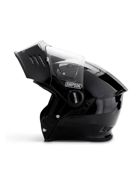 CAPACETE MODULAR SIMPSON DARKSOME 22.06 PRETO MATE