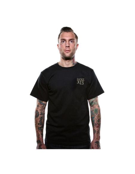 CAMISETA DE MANGA CURTA - CRÂNIO MORTO - SORTE 13