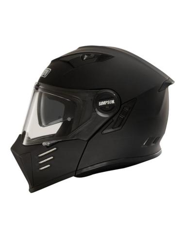 CAPACETE MODULAR SIMPSON DARKSOME 22.06 PRETO MATE