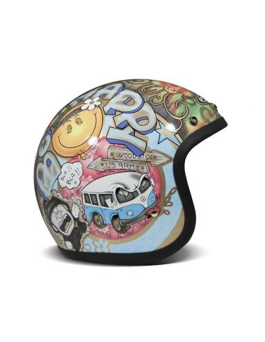 CAPACETE JET DMD RETRO WOODSTOCK