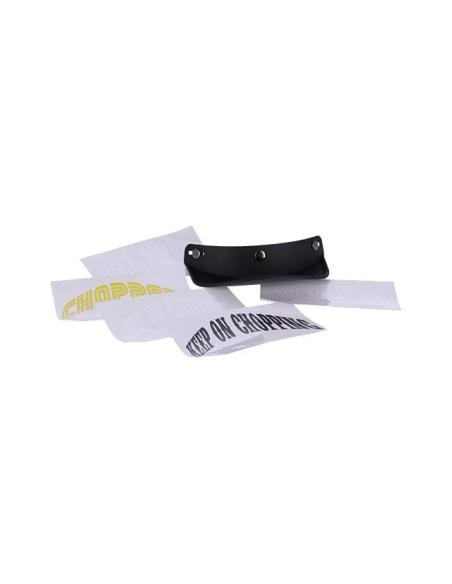 VISIÈRE 13-1/2 SCUM NOIRE MATE TYPE CAP POUR CASQUES AVEC STOPS