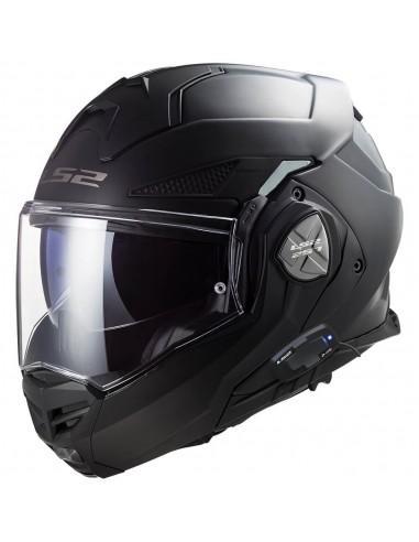 LS2 FF901 ADVANT X MODULAR HELMET MATTE BLACK WITH LS2 4X UCS BLUETOOTH INTERCOM