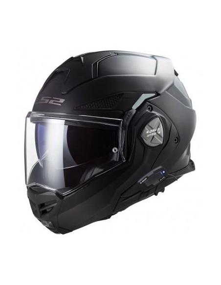 LS2 FF901 ADVANT X MODULAR HELMET MATTE BLACK WITH LS2 4X UCS BLUETOOTH INTERCOM