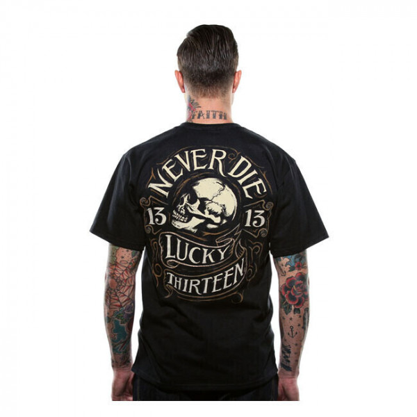 T-SHIRT À MANCHES COURTES - NEVER DIE - LUCKY 13