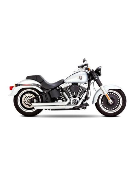 Acquista Scarico Vance & Hines 2 1/2" Big Shots Staggered Cromato per Harley-Davidson Softail 1986-2017 (Escluso Fxsb Breakout) 