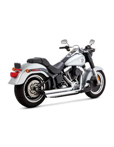 SYSTÈME D'ÉCHAPPEMENT VANCE & HINES 2 1/2" BIG SHOTS STAGGERED CHROMÉ POUR HARLEY-DAVIDSON SOFTAIL 1986-2017