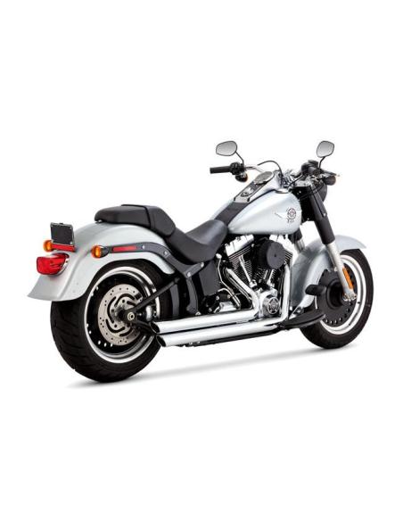 SYSTÈME D'ÉCHAPPEMENT VANCE & HINES 2 1/2" BIG SHOTS STAGGERED CHROMÉ POUR HARLEY-DAVIDSON SOFTAIL 1986-2017