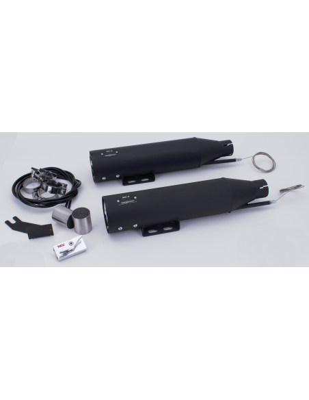 Comprar Colas Escape Mcj Royal 90 Negro Softail Fat Boy/Breakout 2018-20 a precio de oferta