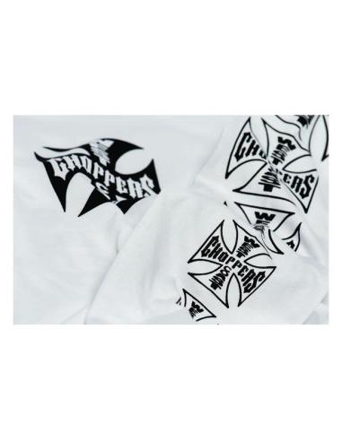 Comprar Camiseta Manga Larga Original Cross West Coast Choppers Blanca a precio de oferta