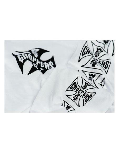 T-SHIRT DE MANGA LONGA CRUZ ORIGINAL WEST COAST CHOPPERS BRANCO