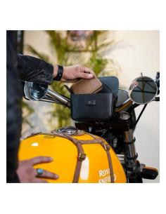 TRIP MACHINE BLACK LEATHER SIDEKICK BAG 2