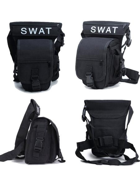 MILITARY LEG BAG CAMO PIXEL GREEN