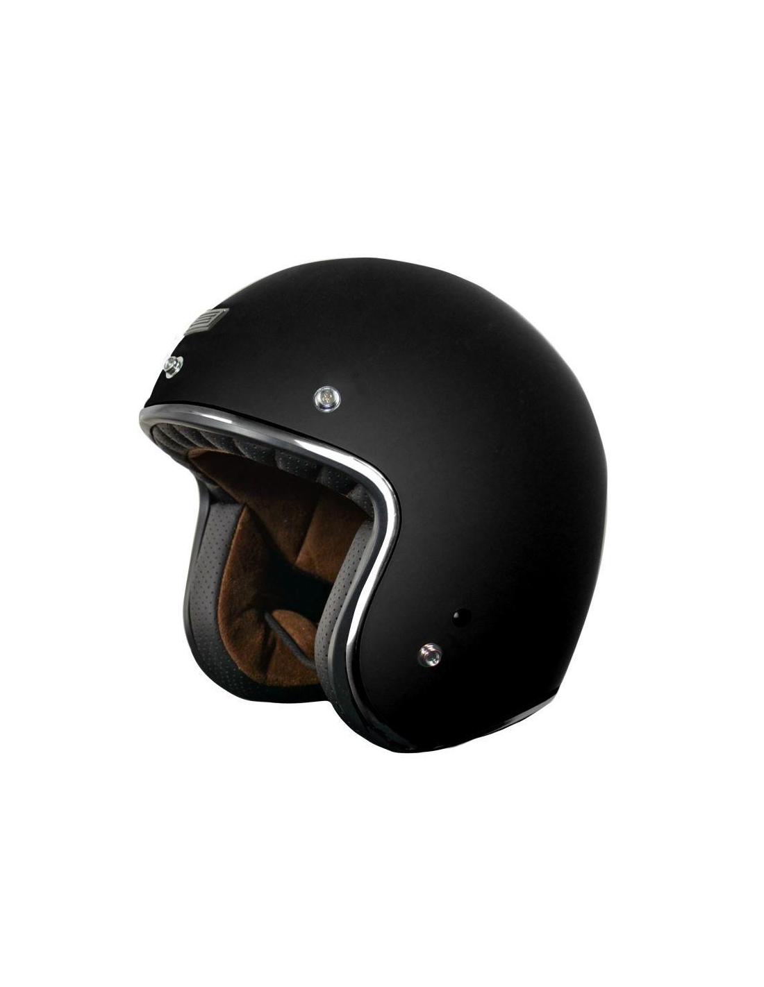 Origine Primo Flying Wheel – Casque Jet Vintage Années 50 Noir Mat Taille M, Style Rétro & Sécurité