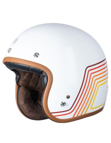 Comprar Casco Jet Vintage Origine Primo Sunrise Rojo/Blanco Ece 22.06 a precio de oferta