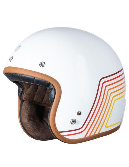 VINTAGE JET HELMET ORIGINE PRIMO SUNRISE RED/WHITE (ECE 22.06)