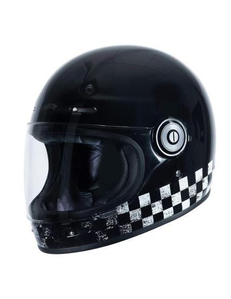 CASQUE INTÉGRAL ORIGINE VEGA RACER MATE ECE 22.06 - CONFORT ET STYLE RÉTRO