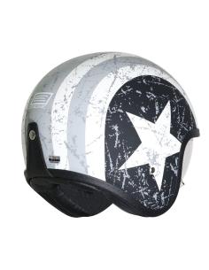 Jet Helmet Ece2206 Spirit Rebel Star Grey By Origine 2