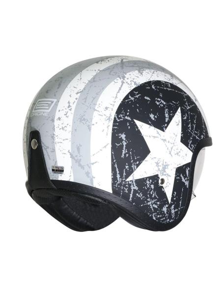 CASQUE JET ORIGINE SPIRIT REBEL STAR GRIS ECE2206
