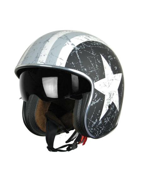 Comprar Casco Jet Abierto Spirit Rebel Star Gris 22.06 De Origine a precio de oferta