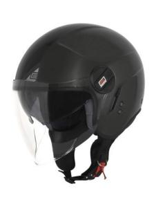 Comprare Casco Demi Jet Con Schermo E Visiera Solare Alpha Solid Black Ece 22.06 a prezzo scontato