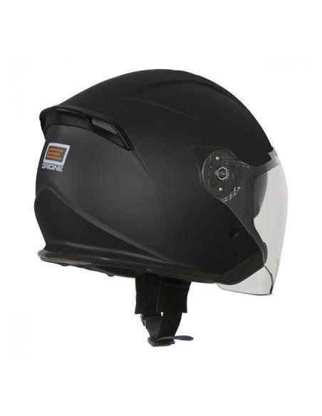 CAPACETE DEMI JET PALIO PRETO FOSCO COM VISOR E VISERA SOLAR ECE 22.06 DA ORIGINE