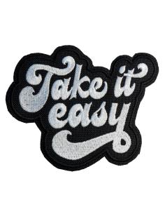PATCH DE MOTOCICLISTA DE 13X10 CM COM SUPORTE DE SELAGEM A QUENTE