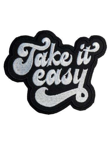 PATCH DE MOTOCICLISTA DE 13X10 CM COM SUPORTE DE SELAGEM A QUENTE