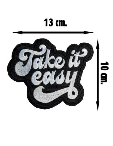 PATCH DE MOTOCICLISTA DE 13X10 CM COM SUPORTE DE SELAGEM A QUENTE