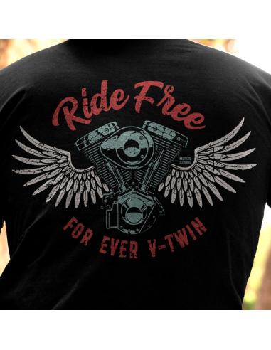 T-SHIRT RIDE FREE V-TWIN PAR MOTOR CLOTHING
