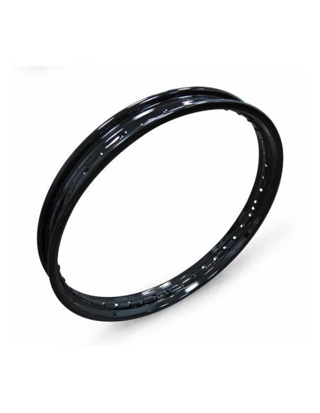 Acquista Cerchio Nero 1.85 X 21" Stile Custom Con 40 Raggi - Valvola Centrale Metallica a prezzo scontato