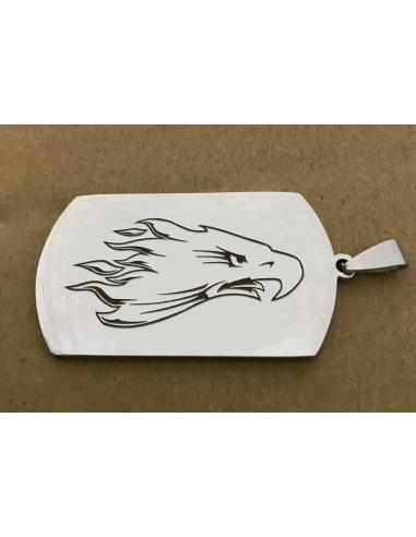 Comprar Colgante De Acero Militar Grabado Laser Dos Caras Personalizado a precio de oferta