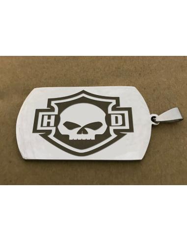 Comprar Colgante De Acero Militar Grabado Laser Dos Caras Personalizado a precio de oferta