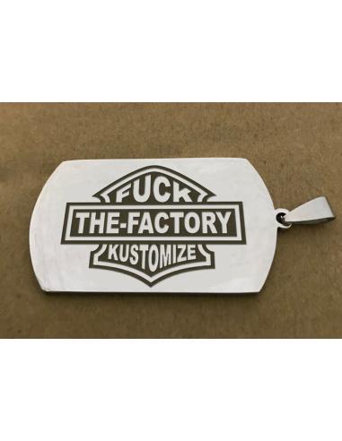Comprar Colgante De Acero Militar Grabado Laser Dos Caras Personalizado a precio de oferta