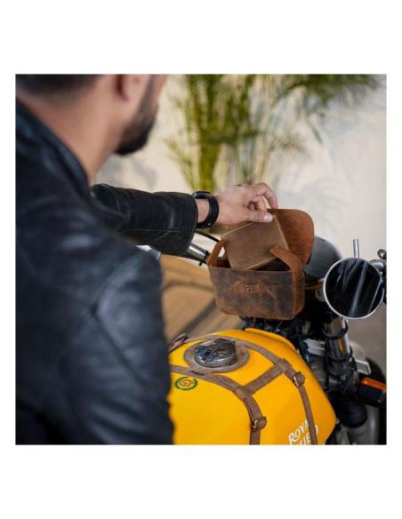 Comprar Bolsa De Piel Sidekick Mocha Trip Machine a precio de oferta