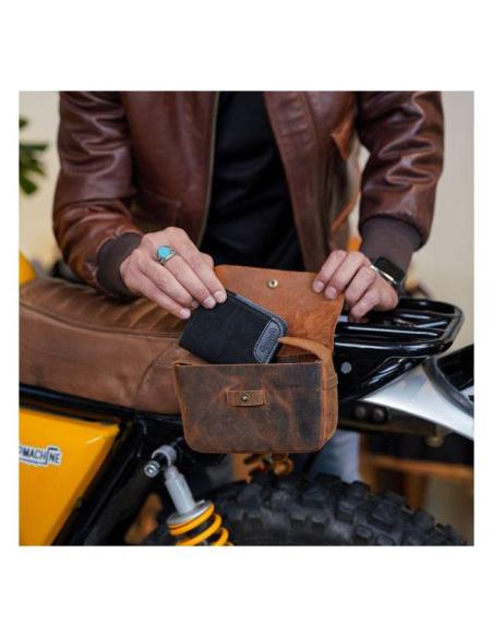 Comprar Bolsa De Piel Sidekick Mocha Trip Machine a precio de oferta