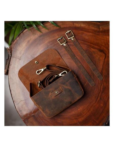 SAC EN CUIR MOCHA SIDEKICK TRIP MACHINE
