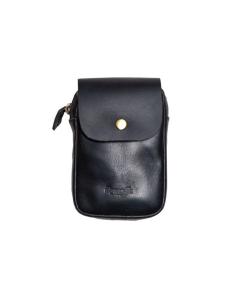 TRIP MACHINE UTILITY POUCH BLACK LEATHER BAG
