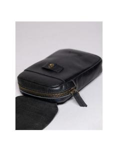 TRIP MACHINE UTILITY POUCH BLACK LEATHER BAG 2