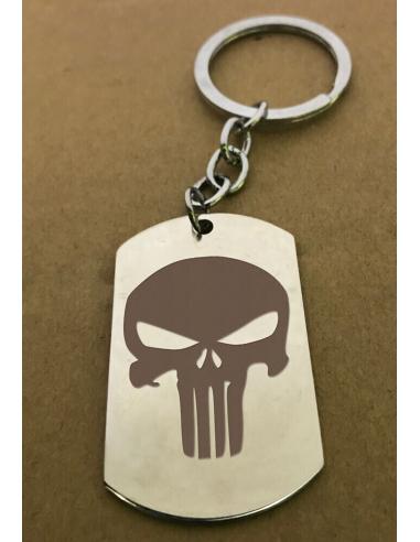 Personalized Laser Engraved Steel Keychain Two Sides
